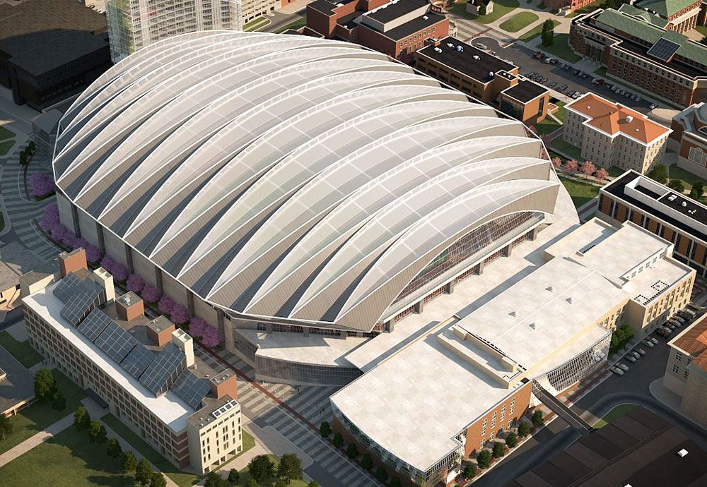 Carrier Dome Update: First Glimpse of the New Roof and a Timeline Denied by University