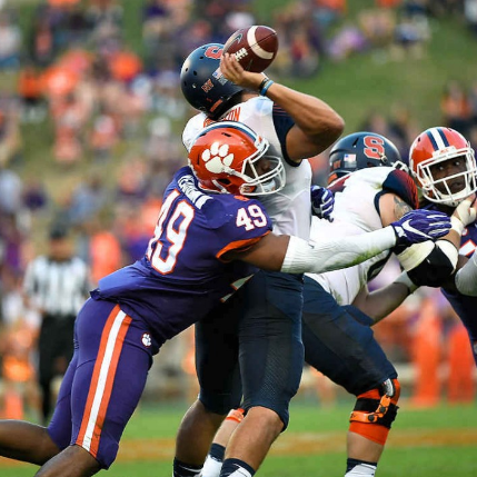 No. 2 Clemson Steamrolls Syracuse, 54-0