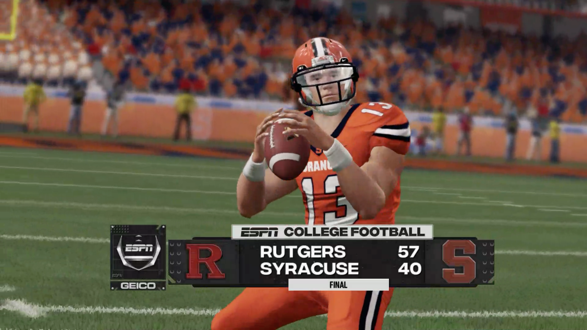 Simulation Syracuse: DeVito Throws Four Picks in Shootout Loss to Rutgers
