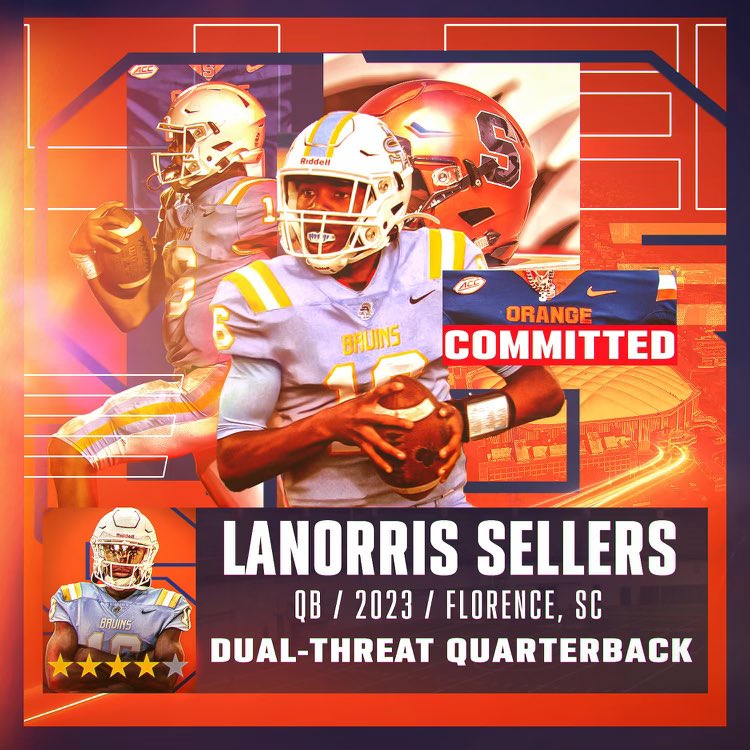 Syracuse Football Lands Three-Star QB LaNorris Sellers